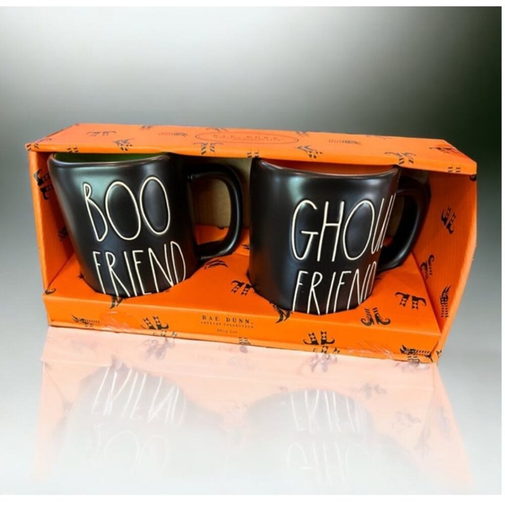 Boo Friend and Ghoul Friend Halloween Mug Set
